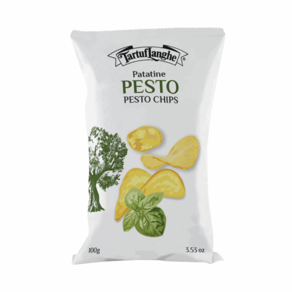 Tartuflanghe Pesto Chips 100g | Premium Italian Snack with Authentic Pesto Flavor | Premium Food Thailand