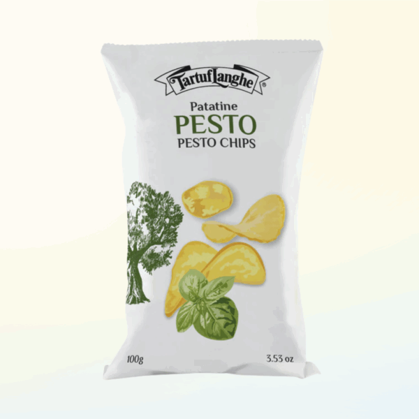Tartuflanghe Pesto Chips 100g | Premium Italian Snack with Authentic Pesto Flavor | Premium Food Thailand