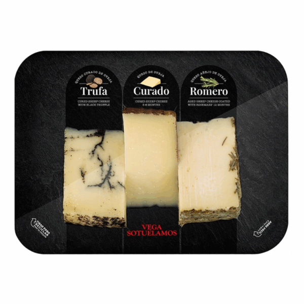 MANCHEGO TRIO (CURED, TRUFFLE, ROSEMARY) (300g)