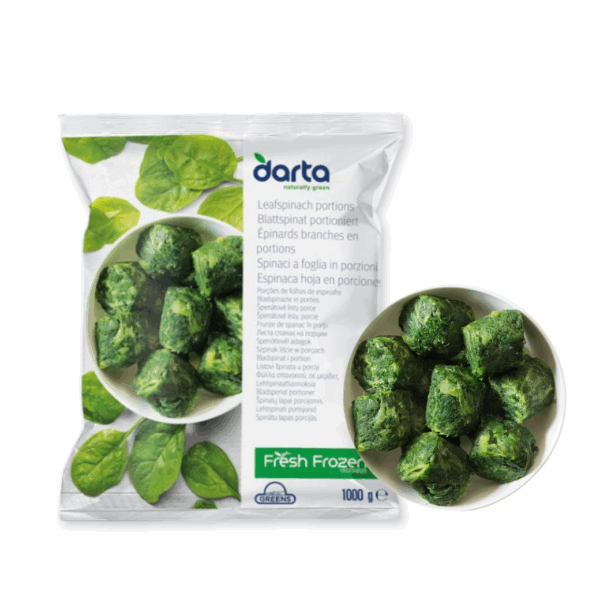 Frozen Leaf Spinach Portions 1kg | Premium European Spinach | Premium Food Thailand