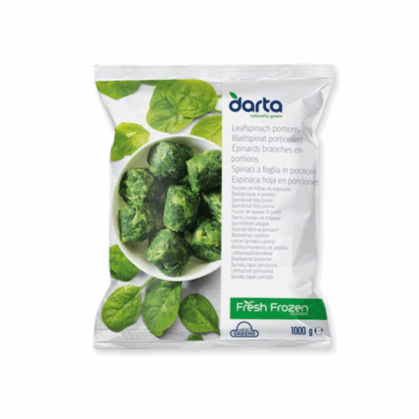 Frozen Leaf Spinach Portions 1kg | Premium European Spinach | Premium Food Thailand