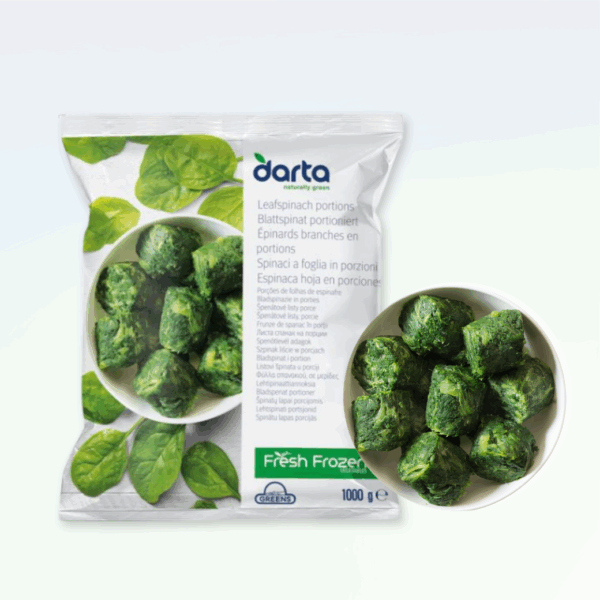 Frozen Leaf Spinach Portions 1kg | Premium European Spinach | Premium Food Thailand