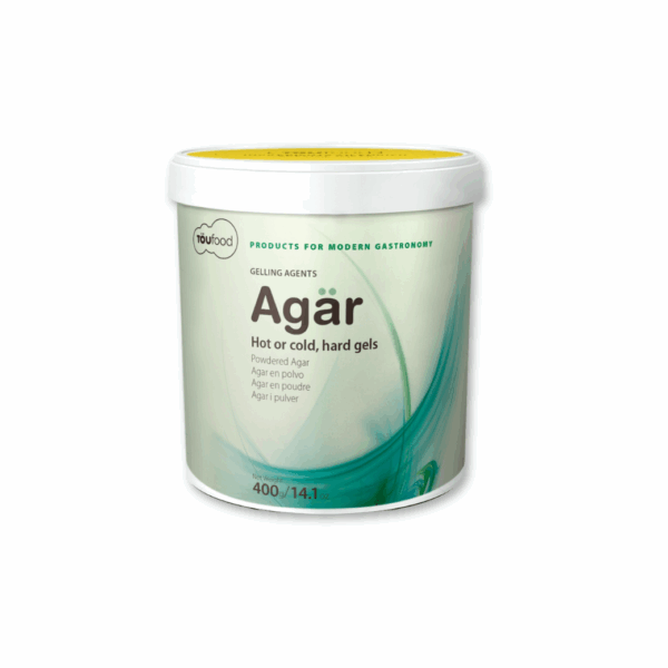 TOUFOOD Agar Powder (400g) – Vegan Gelling Agent for Hot & Cold Recipes