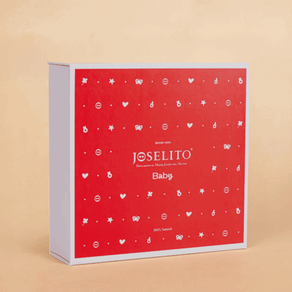 Celebrate a newborn with the Joselito Baby Box. 100% natural Iberian meats and a cute plush toy — the perfect gourmet gift for parents and families. Joselito Baby Box - caja-pack-joselito-baby