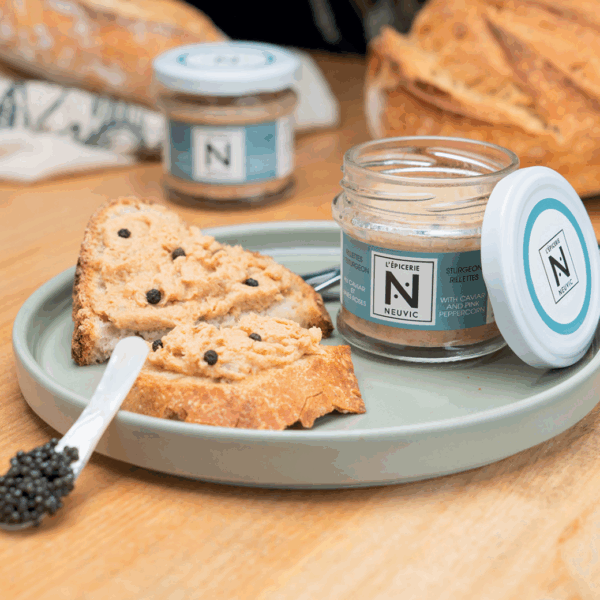 Rillettes Sturgeon with Caviar – Neuvic French Gourmet Spread 90g