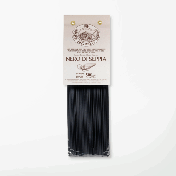 Spaghetti with Black Squid Ink (500g) – Morelli | Premium Food Thailand
