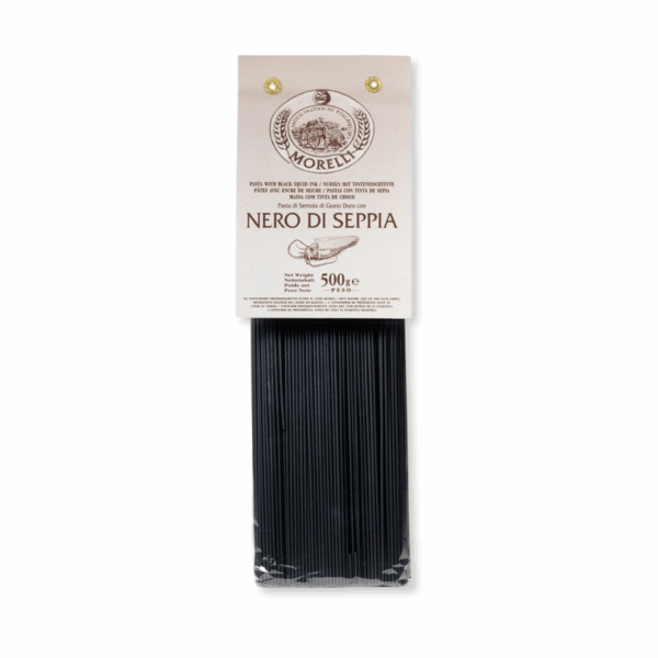Spaghetti with Black Squid Ink (500g) – Morelli | Premium Food Thailand