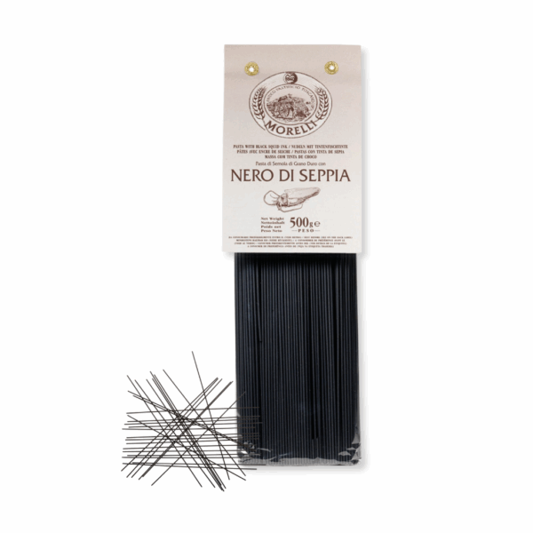 Spaghetti with Black Squid Ink (500g) – Morelli | Premium Food Thailand
